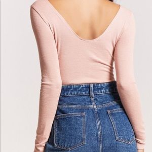 NWTS forever 21 scoop back body suit